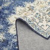 Nasitip Boho Farmhouse Washable Area Rug - Large Floral Vintage Non-Slip Carpet for Living Room, Bedroom, Office - 2 of 4