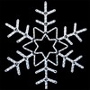 Novelty Lights Christmas LED Snowflake Sculpture, Made With LED Rope Light - 2 of 3