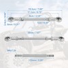 Unique Bargains M8 Steering Suspension Tie Rod for 49cc Electric ATV Go Kart 2Pcs Silver Tone - 3 of 4