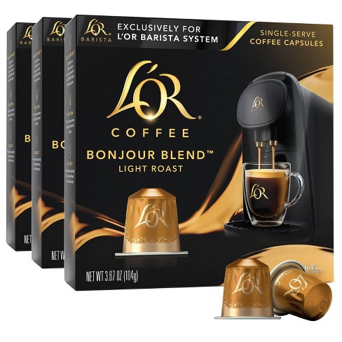 L'or Bonjour Light Roast Blend Coffee Capsules - 30ct : Target