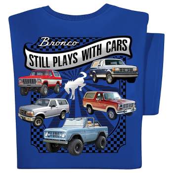 Collections Etc Chevy or Ford Still Plays with Cars Short Sleeve Graphic Tee