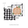 Annie Black Check Pumpkin Trivet 8x8 - 3 of 4