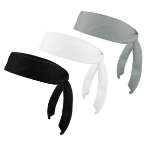 Unique Bargains Polyester Elastic Running Sports Workout Head Band Sweatbands 3 Pcs - 1 of 3