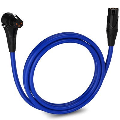 LyxPro Right Angle Female to Male XLR Microphone Cable