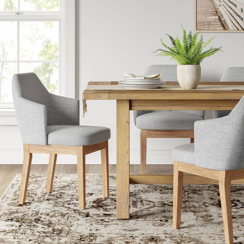 Kinston Curved Back Upholstered Dining Chair - Threshold™, 2 of 10