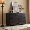 Vintage 7 Drawers Dresser, 54" Wide Wood Rustic Chset of Drawers for Bedroom, Living Room,Hallway - 4 of 4