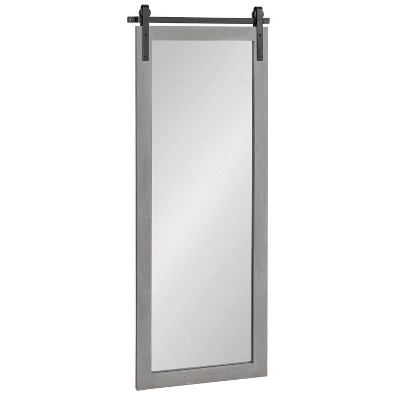 18" x 50" Cates Full Length Wall Mirror Gray - Kate & Laurel All Things Decor