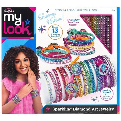 Craft-tastic Bracelet Box Jewelry Making Craft Kit Includes 9 DIY Bracelets Jewel Tones Edition 
