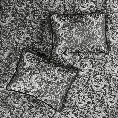 Brystol Queen Black Microfiber 24-Piece Bedding Set