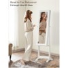63.5" H Full Length Mirror with Jewelry Storage, LED Mirror Jewelry Cabinet Standing Jewelry Armoire White - 2 of 4