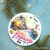 Artistic Miami Paradise Downtown Ornament, Unique and Cultural Florida Vacation Souvenir| OrnamentallyYou - 4 of 4
