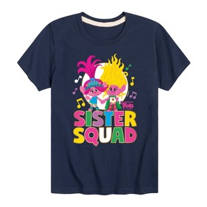 Boys' - Trolls - Poppy and Viva Sister Squad Short Sleeve Graphic T-Shirt - 1 of 4