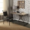 Vynxaria Antique Black Rectangular Desk Industrial Design for Vintage Modern Workspaces - 4 of 4