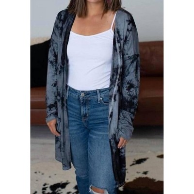 Women's Tie Dye Long Cardigan - Shirley Stone