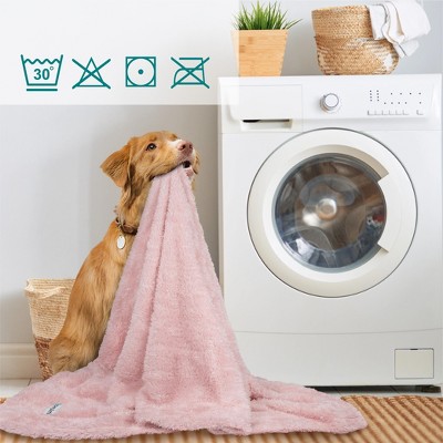 Small Baby Pink Sherpa Fleece Pet Blanket