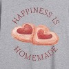 Women's - Instant Message - Happiness Is Homemade Oversized Graphic T-Shirt - 2 of 4