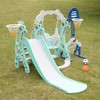 ROBOTIME Baby Activity Gyms Multi Functional Kids Slide, Colorful and Sturdy, Durable and Perfect for Backyard Play, Blue, 40.55"*12.2"*22.83" - 2 of 4