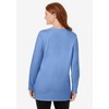 Woman Within Plus Size Perfect Long-Sleeve Crewneck Tunic - 3 of 4