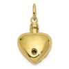 Black Bow Jewelry 10k or 14k Yellow Gold Always In My Heart Ash Holder Pendant, 16mm - 2 of 4