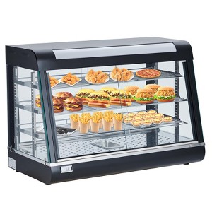 5-Tier Countertop Pizza Warmer Display Case, Stainless Steel Food Heater with Adjustable Lighting for Restaurant, Food Truck, Concession Stand - 1 of 4