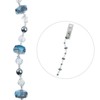 Crystal Lane DIY 7" Glass Rondelle Beads Designer Holiday Christmas Bead Strand White and Silver - 4 of 4