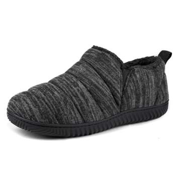 RockDove Men's Damien Quilted Faux Fur Lined Bootie Slipper