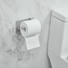 Wall Mounted Stainless Steel Toilet Paper Holder Tissue Roll Holder Hanger with Phone Shelf - 2 of 4