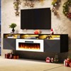 AMERLIFE Floating TV Stand with 40" Electric Fireplace - 3 of 4
