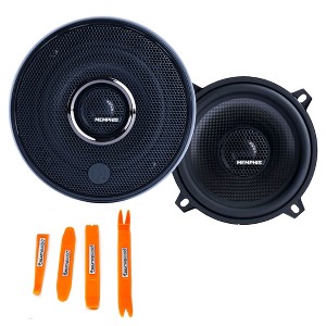 Memphis Audio 15-MCX5 5.25" Coaxial Speakers With In-line Crossover - Pair  + Creative Pry Tool Kit - 1 of 4