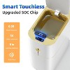 Automatic Bathroom Trash Can with Lid, 3.1 Gallon / 13L Smart Motion Sensor Touchless Small Waste Basket, Slim Plastic Garbage - 2 of 4