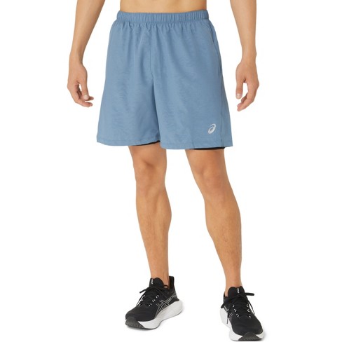 Asics mens 2 in 1 outlet shorts