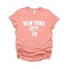 Simply Sage Market New York City Arched 78 Puff Print Short Sleeve Tee - 2 of 4