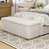 NicBex Storage Ottoman Bench for Bedroom,Storage Bench with Vertical Stripe Design,,Ottoman for Living Room, Bedroom, Entryway - 2 of 4