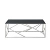 NicBex Modern 48" Rectangle Coffee Table with Geometric Metal Frame for Living Room and Bedroom - 3 of 4