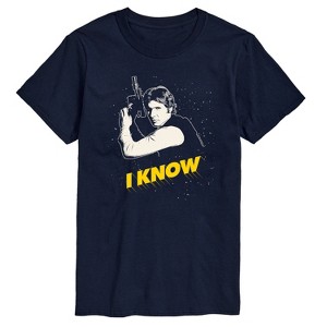 Men's - Star Wars - Valentine Han Solo I Know Short Sleeve Graphic T-Shirt - 1 of 4