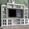 YOOCOZZ Minimalist Wall-Mounted TV Console with Bridge and Glass Door - 2 of 4