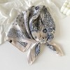 Anna-Kaci Satin Scarf Premium Cashew Print Square Print Neck Head Bag Accessory - 27.5IN×27.5IN - 2 of 4