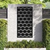Dovelina Metal Outdoor Wall Sign Panels Decorative Screen - 3 Panels - 3 of 4