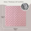 Hakuna Matte: Quilted Playmat: Pink & Dots - 50" Square - 2 of 4