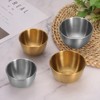 Unique Bargains Stainless Steel Seasoning Condiment Appetizer Mini Round Sauce Dishes 10 Pcs - 4 of 4