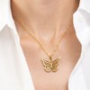 Adornia Tarnish Resistant 14k Gold Plated Pave Butterfly Necklace - 2 of 3