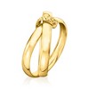 Ross-Simons Italian 10kt Yellow Gold Crisscross Ring - 3 of 4
