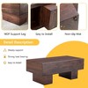 Lyngins 43.3" Modern Coffee Table, Simple Marble Texture MDF Coffee Table, Center Table & Living Room Table for Stylish Spaces, 300 lbs Capacity - 2 of 4