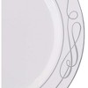 Silver Spoons Elegant Disposable Dinnerware Set for Party, Includes 20 Dinner Plates (10.25”) & 20 Side Plates (7.5”) – Bella Collection - 4 of 4