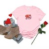 S.W.Smiley Be Mine Hearts Distressed - Women's Short Sleeve Graphic T-Shirt - 2 of 4