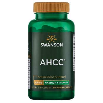 Swanson Herbal Supplements Maximum Strength AHCC 500 mg Veggie Capsule 60ct