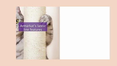 Off-White Sisal Wall-Mounted Cat Scratching Post