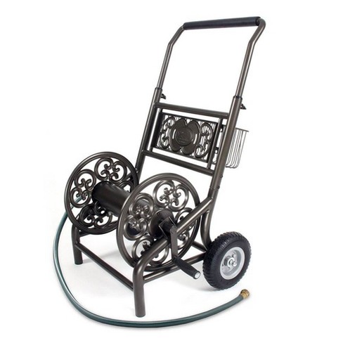 Lightweight Portable Hose Pipe Reel Holder, Yellow Hose Reel Cart Water  Hose Cart for Patio Deck Yard Garden Home