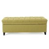 GDFStudio Heathbrooke Contemporary Tufted Fabric Storage Ottoman - 3 of 4