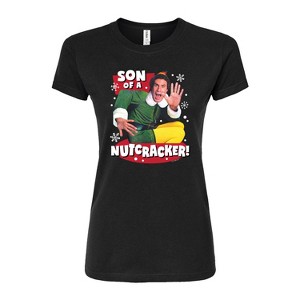 Women's - ELF - Christmas Son Of A Nutcracker Fitted Graphic T-Shirt - 1 of 3